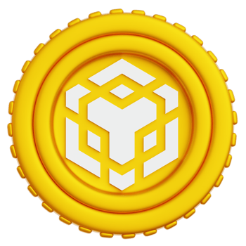 BNB Coin Crypto 3d Illustration png