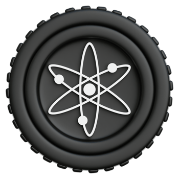 Cosmos Coin Crypto 3d Illustration png