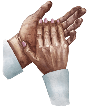 Holding hands couple in love watercolor illustration clipart. png