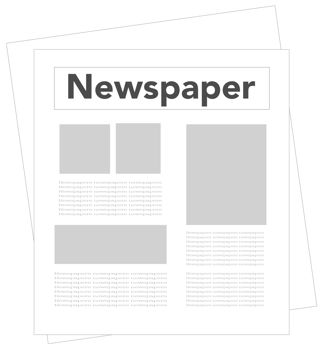 Monochrome Newspaper Icons png