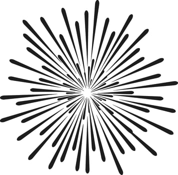 Radiant Firework Silhouette for American Independence Day Celebrations vector