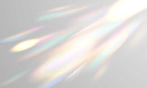 Soft light rays on gray background vector