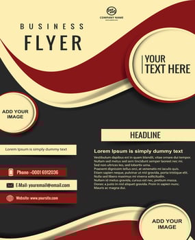 Business flyer template design vector