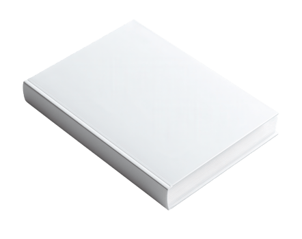 Blank White Book on a Transparent Background for Creative Design and Presentations png