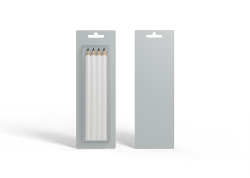 Blister Pencil Pack for Stationery Branding Presentation png