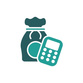 budget color icons style vector