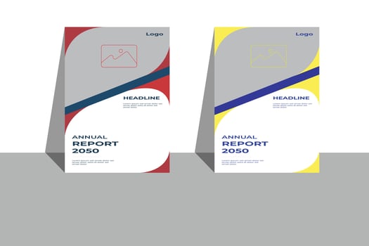 Annual reports cover pages vector