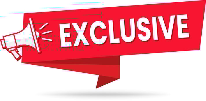 Exclusive Banner Megaphone Label for Promotions, Sales, and Ads vector