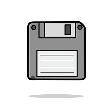 Retro Floppy Disk Save Icon vector