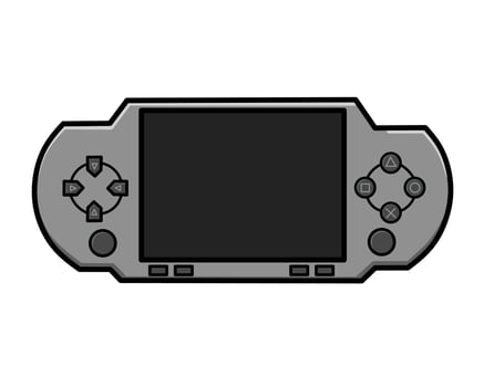 Portable Handheld Gaming Console vector