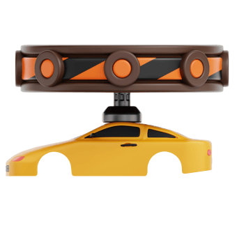 Car Factory 3D Illustration png