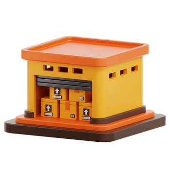 Warehouse Storage 3D Illustration png