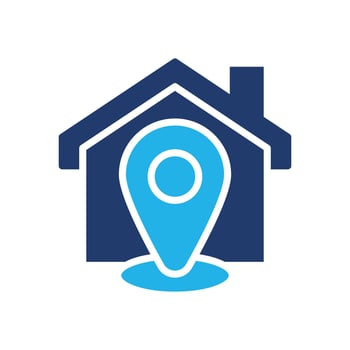 home location colored icon symbol design good for web or mobile app vector