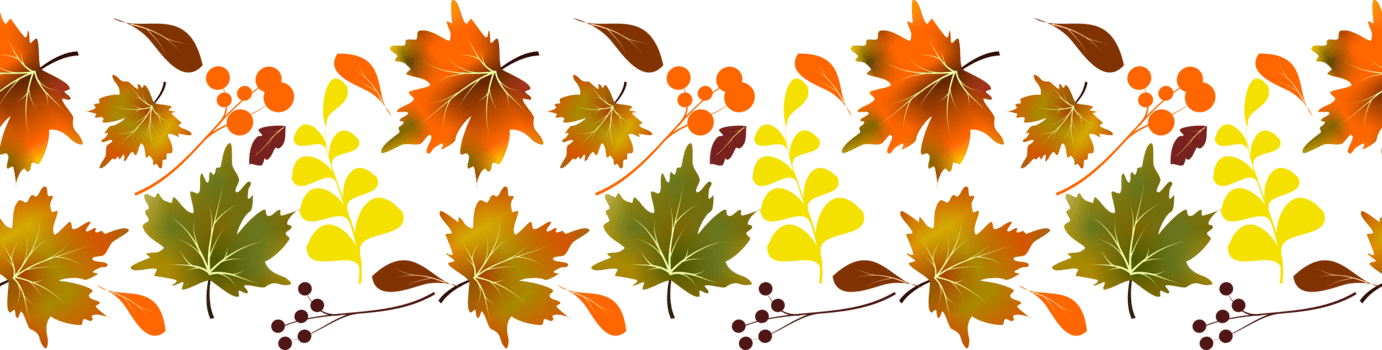 Autumn leaves border illustration png