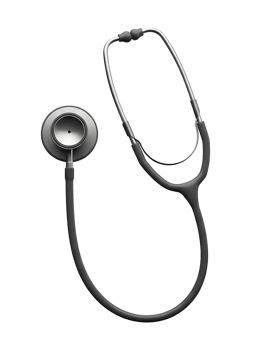 Medical Stethoscope Minimalist 3D Rendering in a Soft And Smooth Renderer png