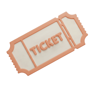 Admission Ticket Minimalist 3D Rendering And Smooth Renderer png