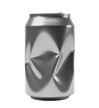 Dented Aluminum Soda Can Minimalist 3D Rendering And Smooth Renderer png