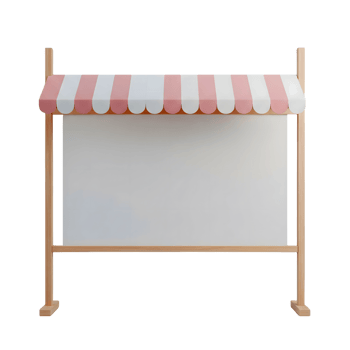 Blank Wooden Framed Board Minimalist 3D Rendering And Smooth Renderer png