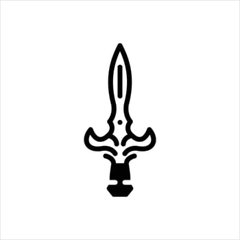 Solid icon weapon vector