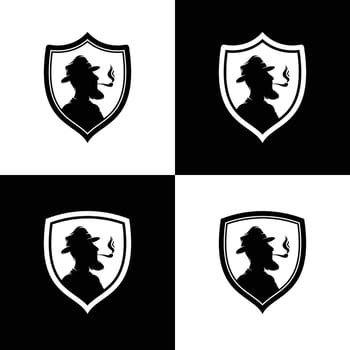 Smoking electronic cigarette vector