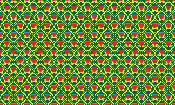 Geometric floral pattern with vintage decorative elements in style vector