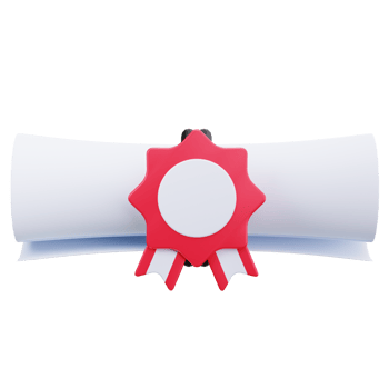 3D Icon Tied Diploma Scroll Paper png