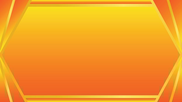 Bright Gradient Hexagonal Frame with Vibrant Orange and Yellow Tones vector