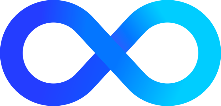 Modern Blue Infinity Logo Symbol clipart png