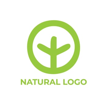 Natural logo design vector