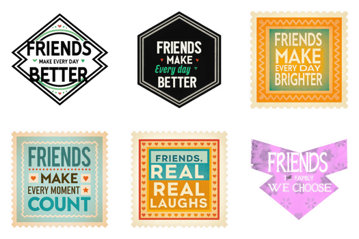 Friends make days better brighter moments count real laughs isolated on a transparent background image png