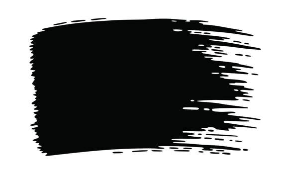 Artistic brush stroke design silhouette vector