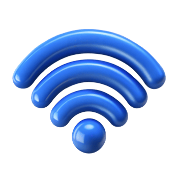 3D Wi-Fi Icon, Connectivity Symbol for Tech and Internet Branding png