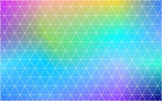Rainbow Ombre Gradient with Geometric Triangle Pattern vector