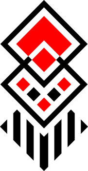 Red and black geometric pattern png