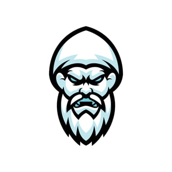 old man esport mascot design logo vector