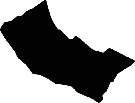 Santa Ana Tlapacoyan Mexico silhouette map vector