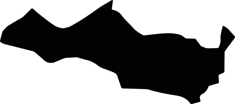 Santa Eulalia Guatemala silhouette map vector