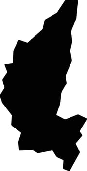 Santa Isabel Brazil silhouette map vector