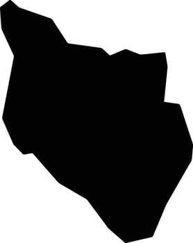 Santa Juliana Brazil silhouette map vector