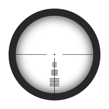 sniper optical scope view on transparent background png