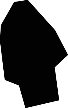 Santo Domingo El Salvador silhouette map vector