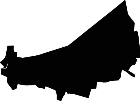 Santo Domingo Mexico silhouette map vector