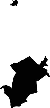 Santo Domingo Tehuantepec Mexico silhouette map vector