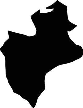 Sarayan Iran silhouette map vector