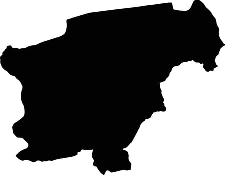 Sawla tuna kalba Ghana silhouette map vector
