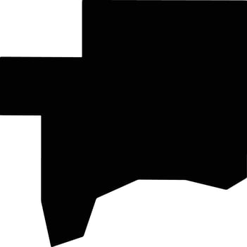 Schoolcraft United States silhouette map vector