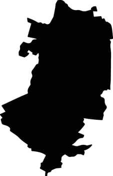 SCORTENI Romania silhouette map vector
