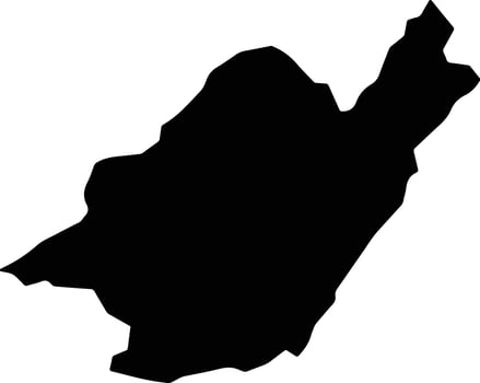 Sebauh Malaysia silhouette map vector
