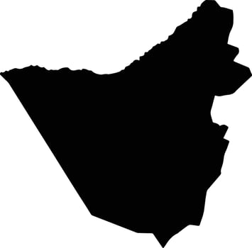 Sesfontein Namibia silhouette map vector