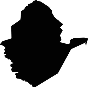 Sharur District Azerbaijan silhouette map vector